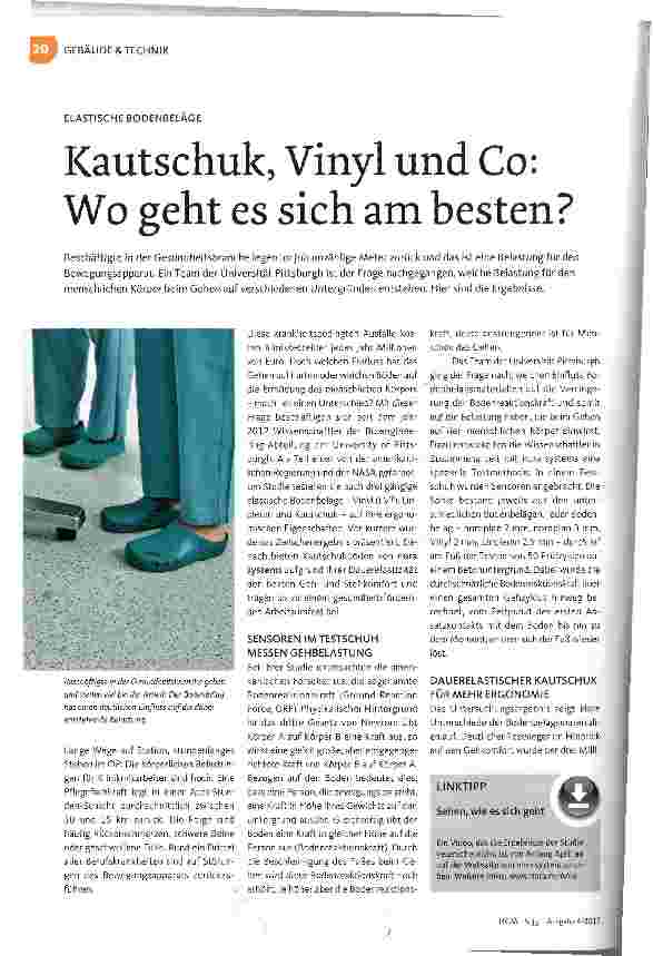 Vorschauseite 1: Kautschuk, Vinyl und Co: Wo geht es sich am besten?