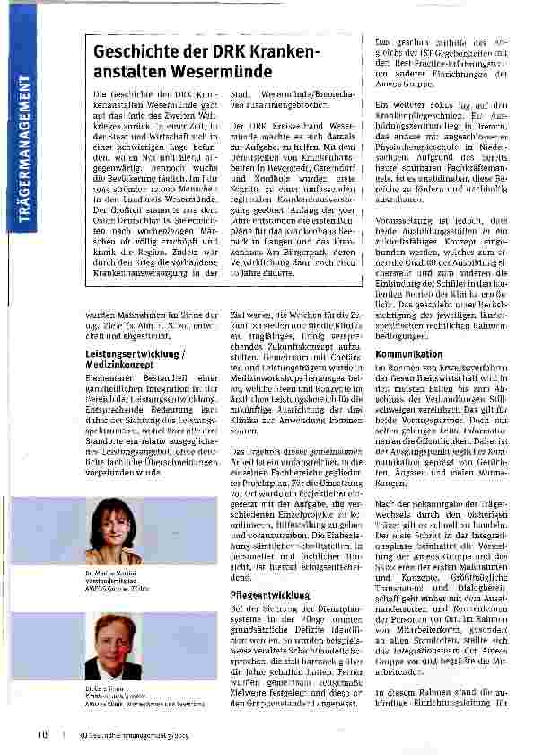 Vorschauseite 2: Erfolgreicher Trägerwechsel