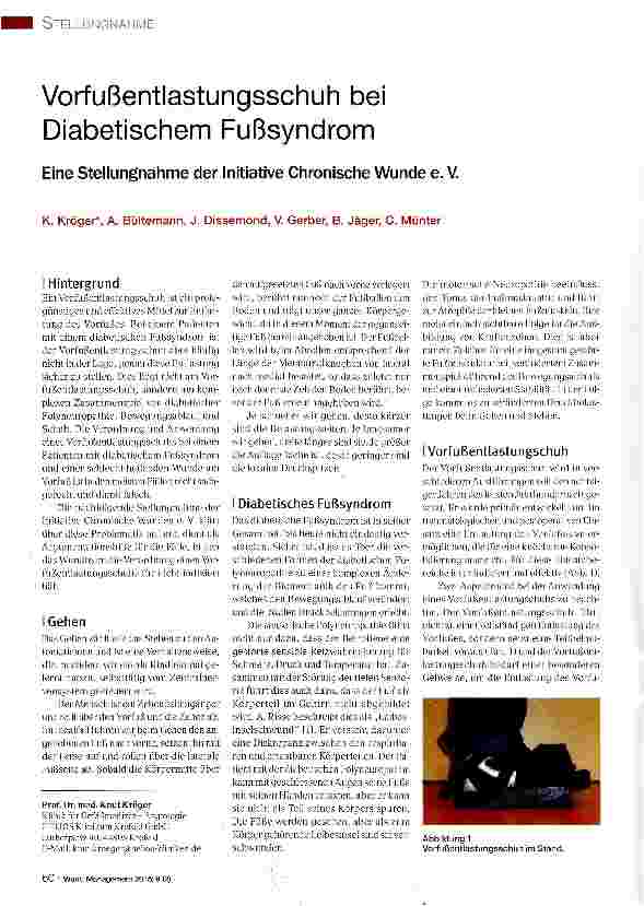 Vorschauseite 1: Vorfußentlastungsschuh bei Diabetischem Fußsyndrom