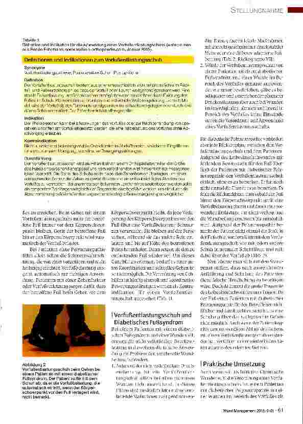 Vorschauseite 2: Vorfußentlastungsschuh bei Diabetischem Fußsyndrom