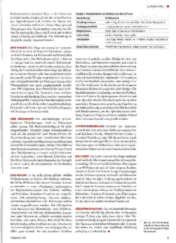 Vorschauseite 2: Gastrointestinale Erkrankungen im Alter