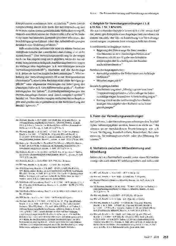 Vorschauseite 4: Die Personalvertretung und Verwaltungsanordnungen