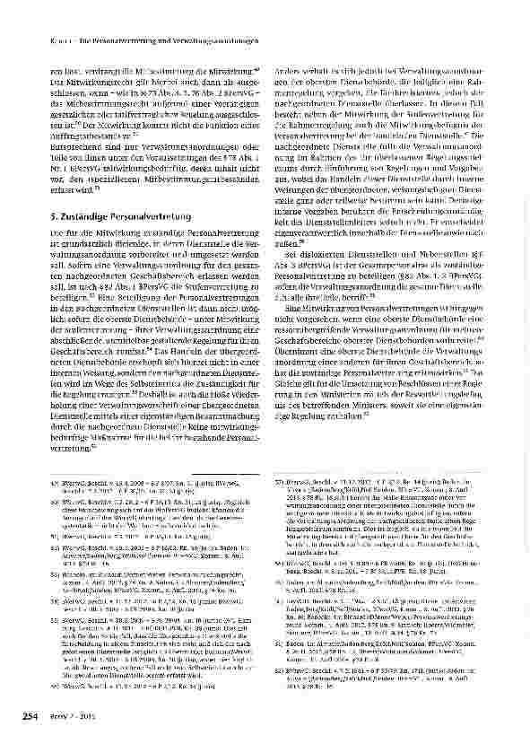 Vorschauseite 5: Die Personalvertretung und Verwaltungsanordnungen