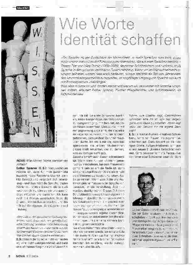 Vorschauseite 1: Wie Worte Identität schaffen