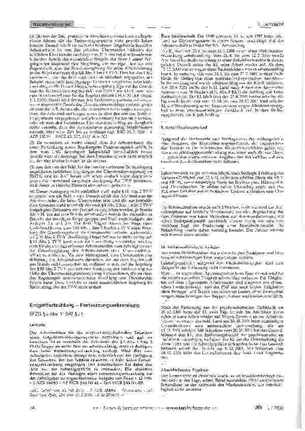 Vorschauseite 2: Tarifliche Überstundenvergütung in Versorgungsbetrieben