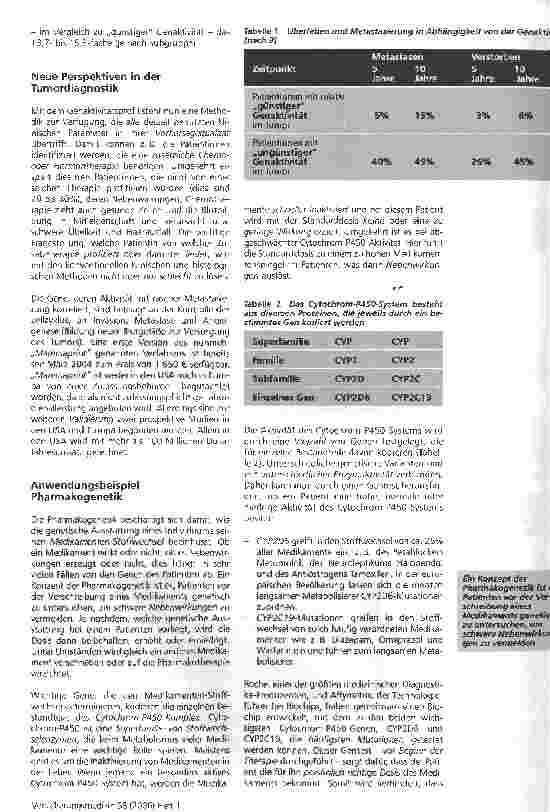 Vorschauseite 3: Biochips - Werkzeuge der Medizin im 21. Jahrhundert