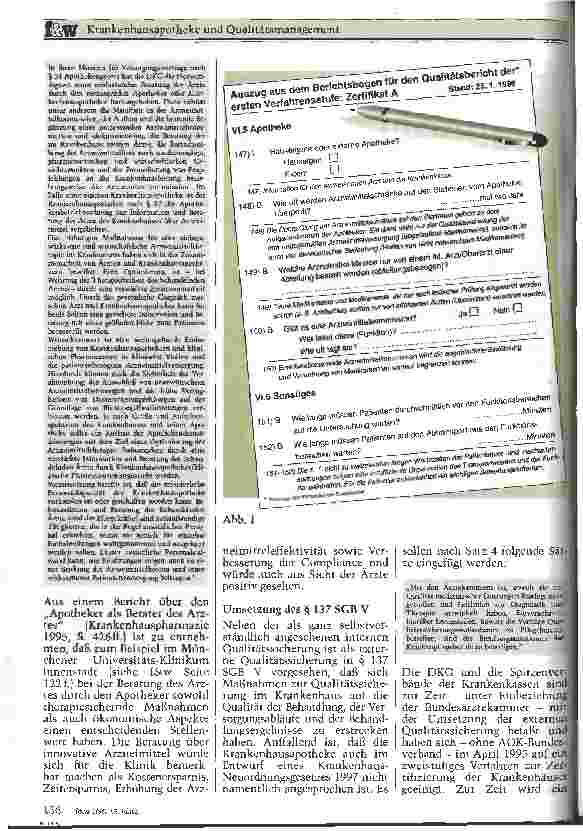 Vorschauseite 3: Krankenhausapotheke und Qualitätsmanagement