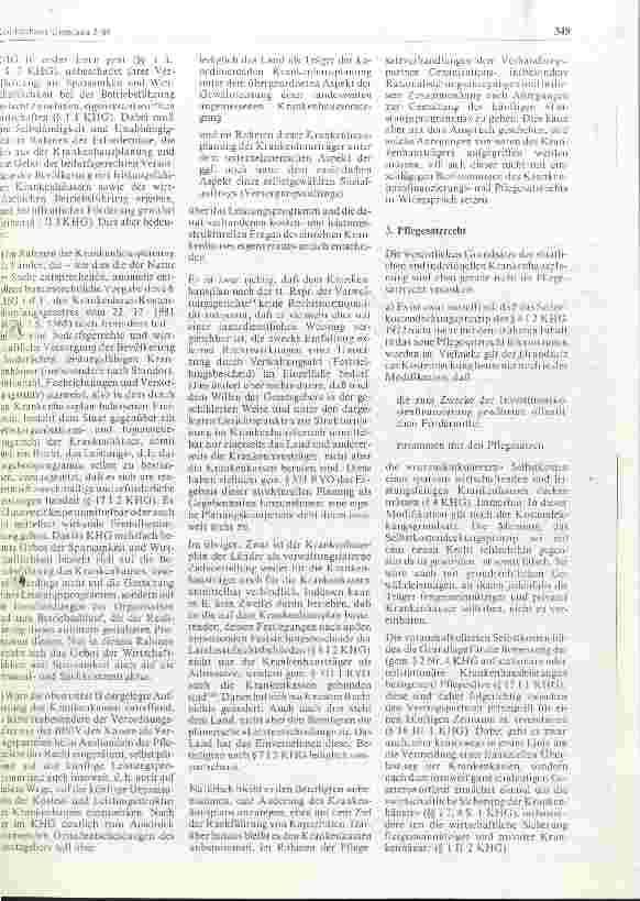 Vorschauseite 3: Zur Frage der Eigenverantwortlichkeit der Krankenhäuser bei der Planung des Leistungsprogramms