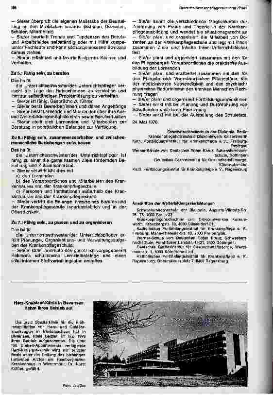 Vorschauseite 3: Bildungsziele für die Weiterbildung zur Unterrichtskraft