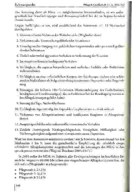 Vorschauseite 4: Erfolge und Probleme bei der Gutachtertätigkeit: Begutachtung von Menschen mit Demenz