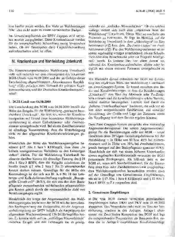 Vorschauseite 3: Sind Wahlleistungen und Privatkliniken eine finanzierungsrechtliche Alternative?
