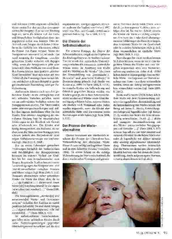 Vorschauseite 2: Elterliches Bindungsverhalten und Wertesozialisation