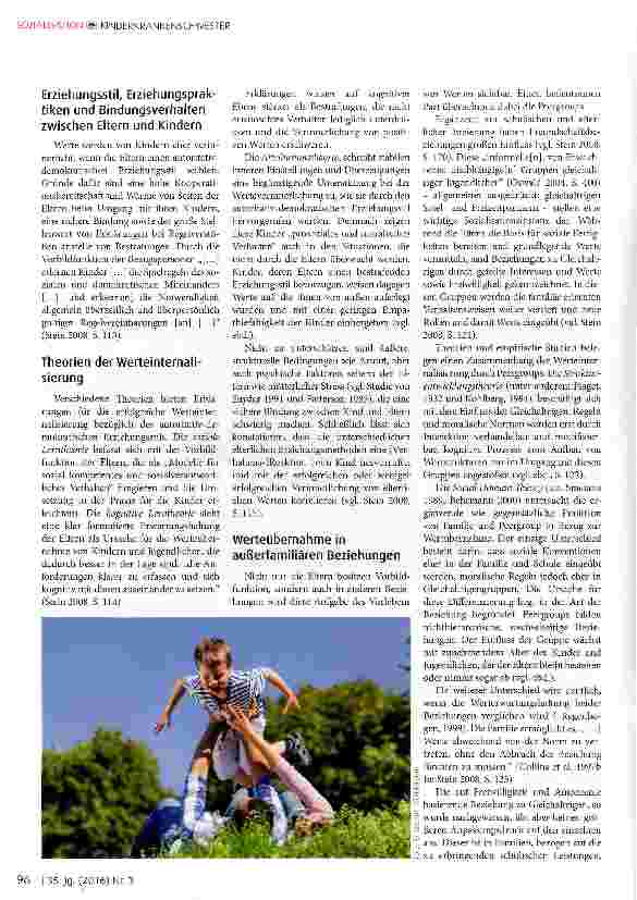 Vorschauseite 3: Elterliches Bindungsverhalten und Wertesozialisation