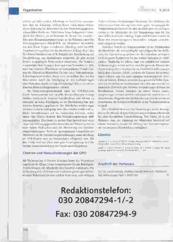 Vorschauseite 4: Organisationsentwicklung im Krankenhaus