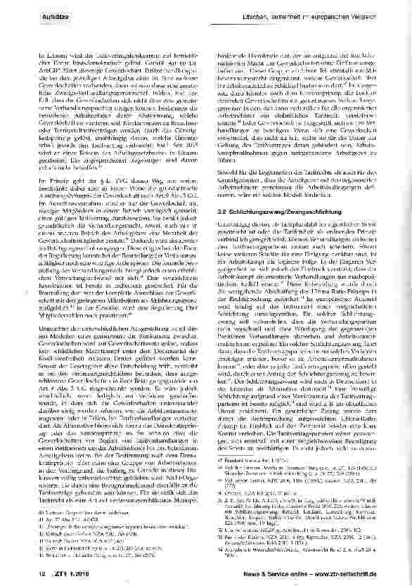 Vorschauseite 4: Tarifeinheit im europäischen Vergleich