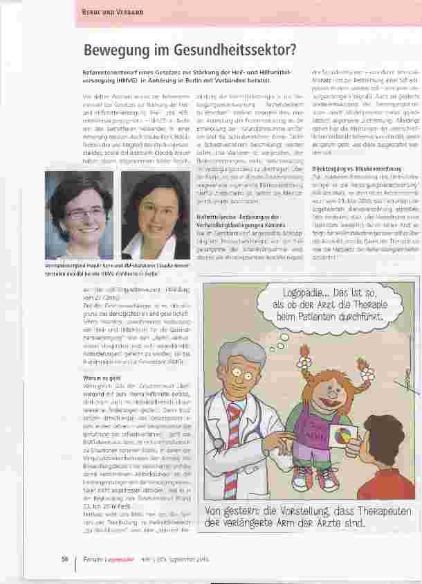 Vorschauseite 1: Bewegung im Gesundheitssektor?
