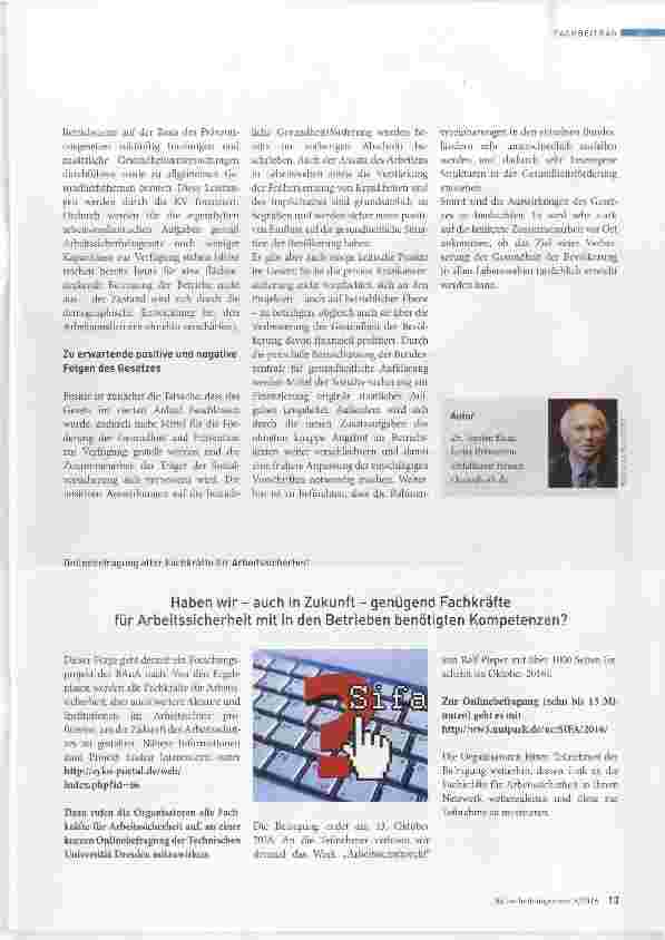Vorschauseite 4: Folgen des Präventionsgesetzes für die Betriebe