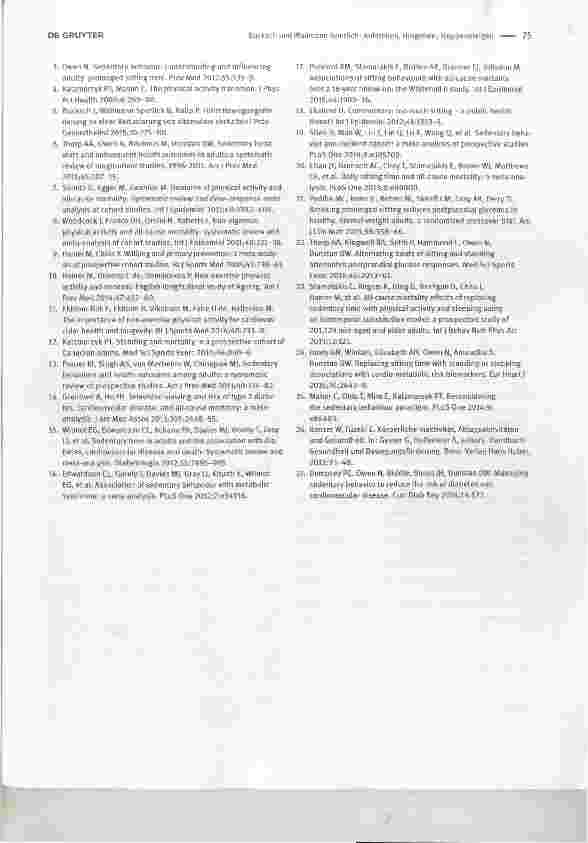 Vorschauseite 3: Aufstehen, Hingehen, Treppensteigen - die gesundheitliche Relevanz von Alltagsaktivitäten
