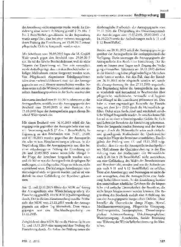 Vorschauseite 3: Untersagung des Heimbetriebs