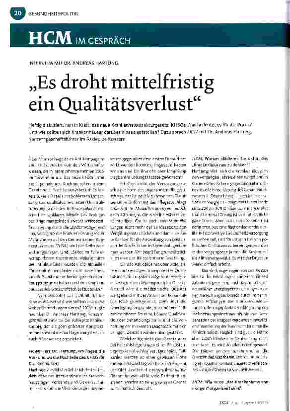 Vorschauseite 1: Es droht mittelfristig ein Qualitätsverlust