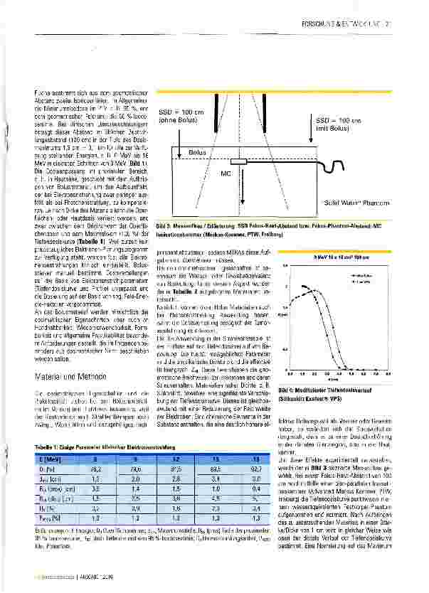 Vorschauseite 2: Neue Bolusmaterialien in der Strahlentherapie