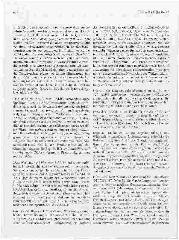 Vorschauseite 4: Kein Anspruch auf Nachzulassung von Artischockenkapseln, welche das Siliconöl Dimeticon enthalten