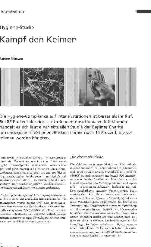 Vorschauseite 1: Kampf den Keimen