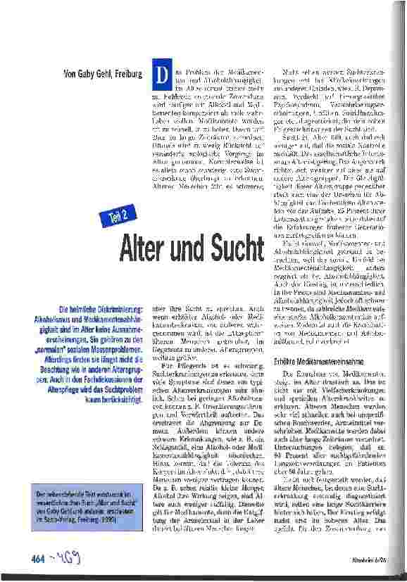 Vorschauseite 1: Alter und Sucht Teil 2