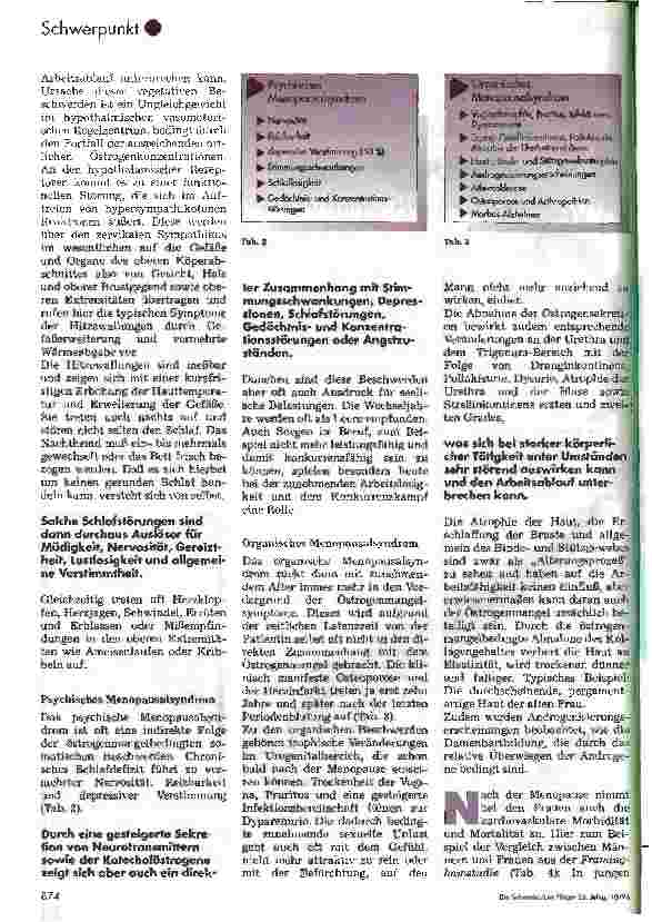 Vorschauseite 2: Körperliche Auswirkungen der Wechseljahre auf den Arbeitsbereich Funktionsdienst