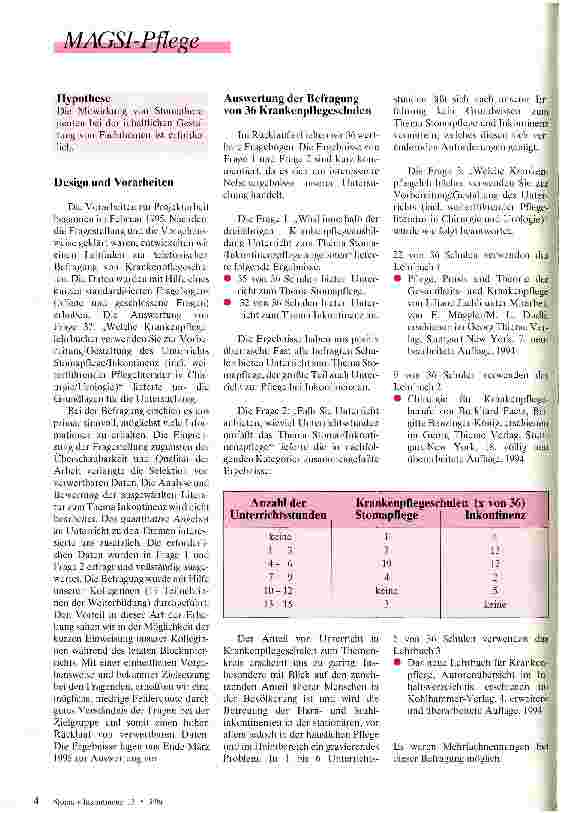 Vorschauseite 2: Qualität nicht ohne Profis Standardwerke in der Krankenhauspflegeausbildung - Grundlegende Aspekte des Pflegewissens zur Versorgung von PatientInnen mit Stomaanlage inbegriffen?