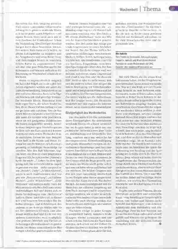 Vorschauseite 2: Das Wochenbett rückt näher...