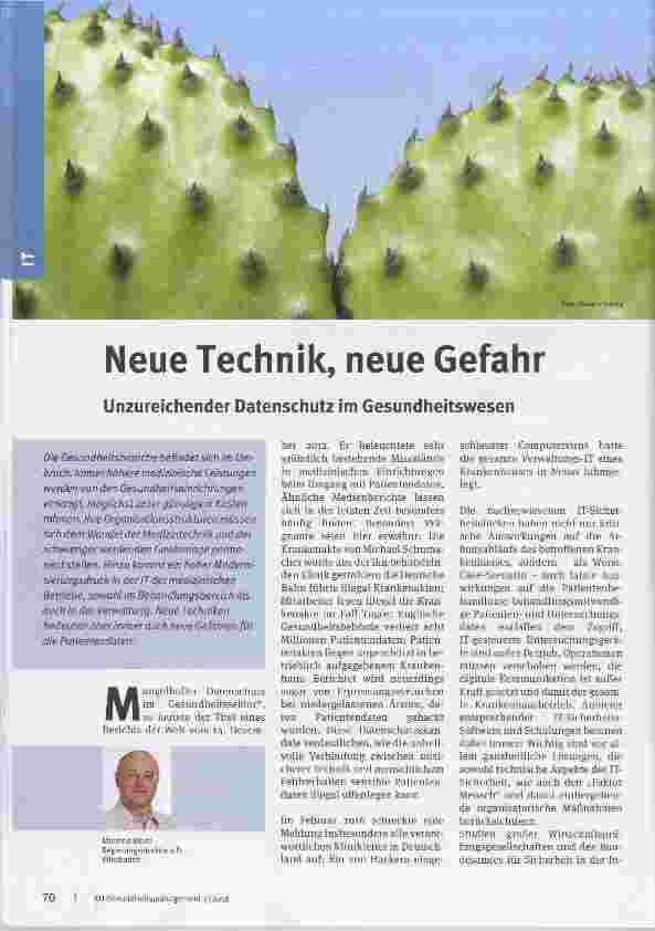 Vorschauseite 1: Neue Technik, neue Gefahr