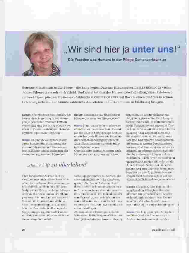 Vorschauseite 1: Wir sind hier ja unter uns