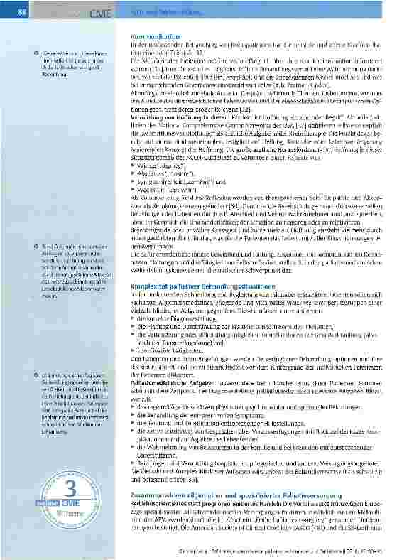 Vorschauseite 6: Frühzeitige spezialisierte palliativmedizinische Mitbehandlung