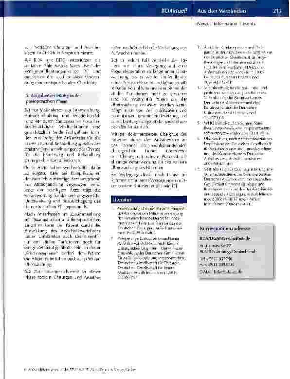Vorschauseite 3: Zusammenarbeit bei der operativen Patientenversorgung