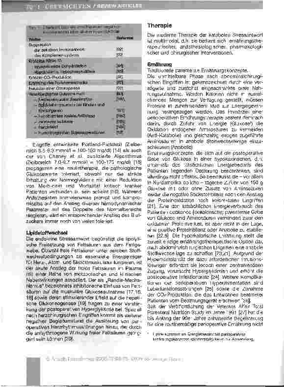 Vorschauseite 3: Strategien zur Prophylaxe und Therapie der katabolen Stressantwort