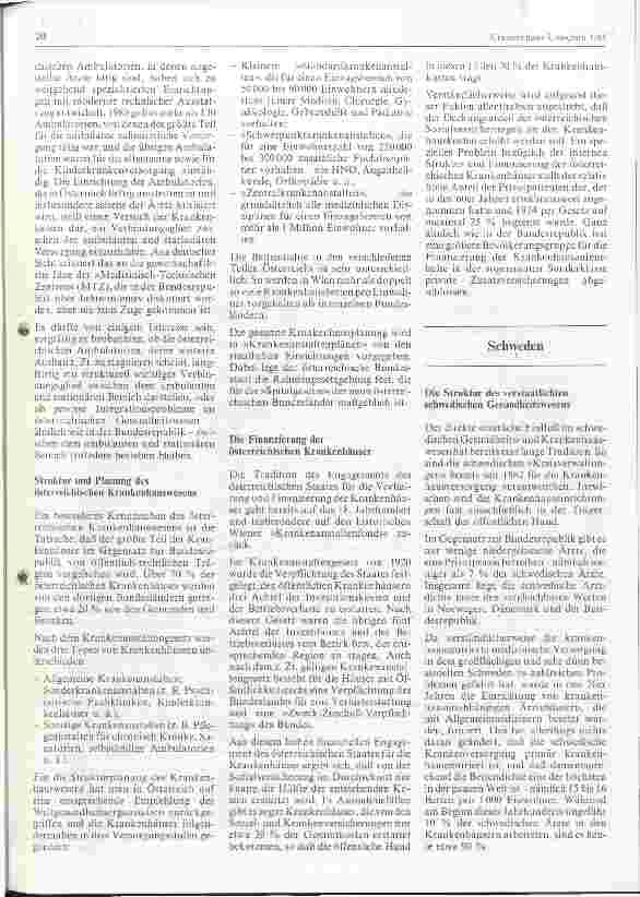 Vorschauseite 2: Zur neueren Entwicklung des europäischen Krankenhauswesens (Teil II)