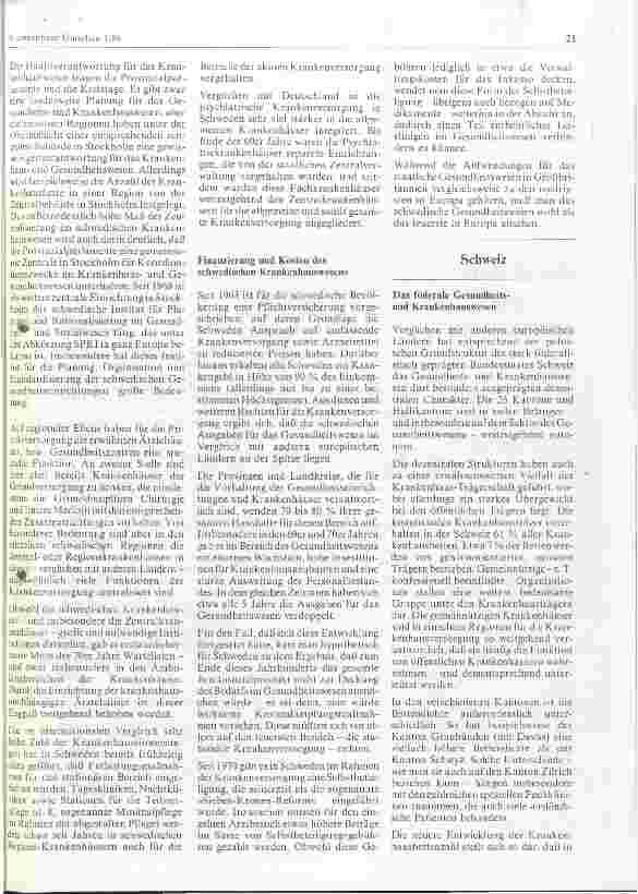 Vorschauseite 3: Zur neueren Entwicklung des europäischen Krankenhauswesens (Teil II)
