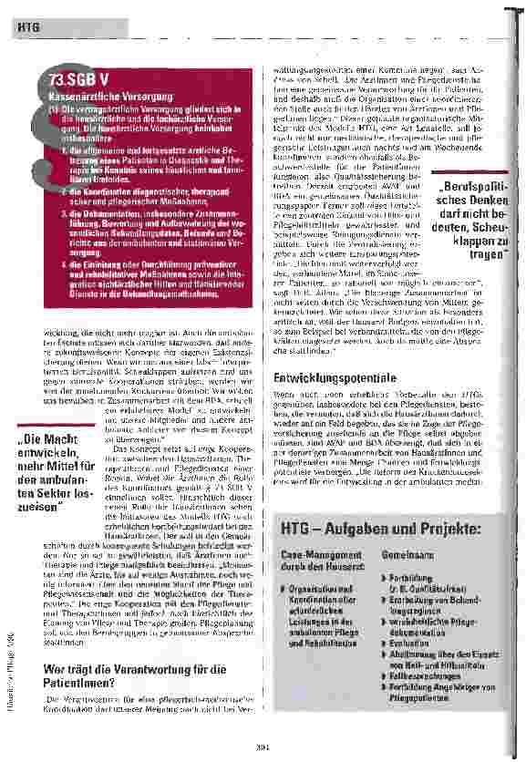 Vorschauseite 2: Partnerschaft vor Ort AVAP und BDA kooperieren beim Aufbau von Hausärztlich-Therapeutischen Gemeinschaften