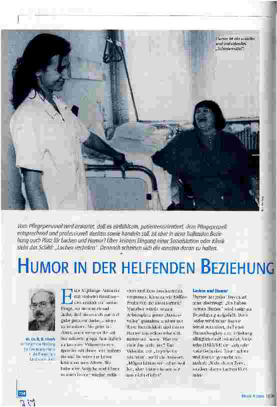 Vorschauseite 1: Humor in der helfenden Beziehung