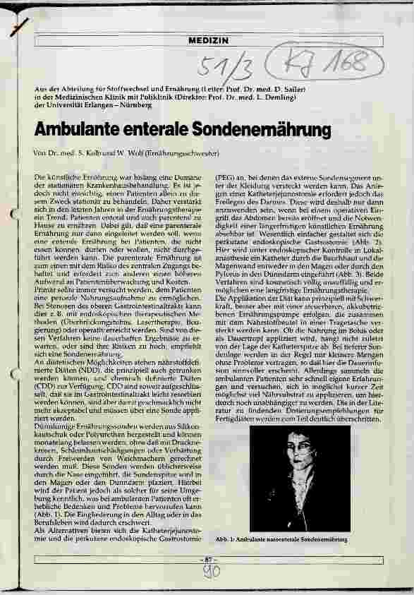 Vorschauseite 1: Ambulante enterale Sondenernährung