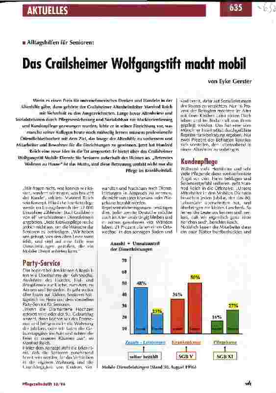 Vorschauseite 1: Alltagshilfen für Senioren: Das Crailsheimer Wolfgangstift macht mobil