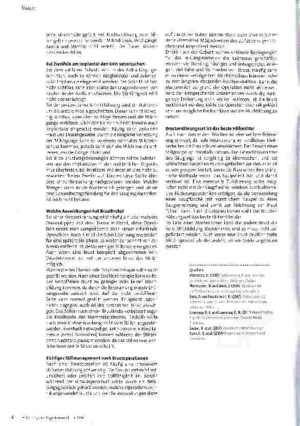 Vorschauseite 3: Wie gut ist Stillen nach Brustoperationen möglich?
