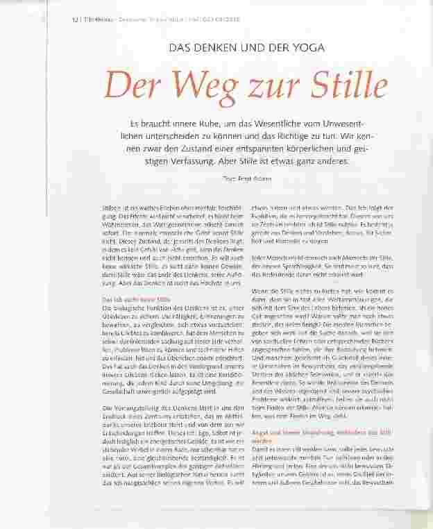 Vorschauseite 1: Der Weg zur Stille