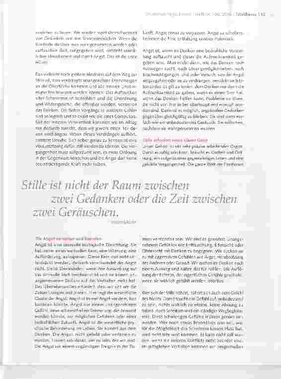 Vorschauseite 2: Der Weg zur Stille