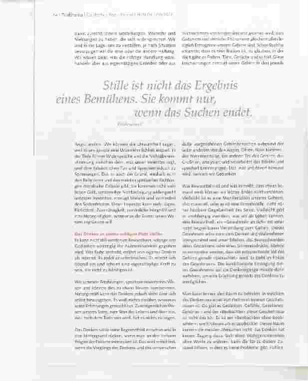 Vorschauseite 3: Der Weg zur Stille