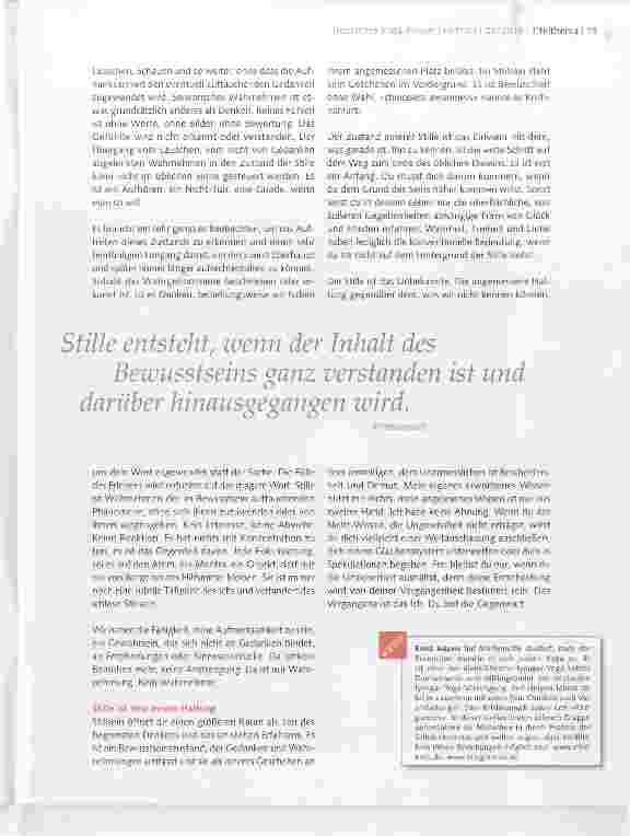 Vorschauseite 4: Der Weg zur Stille