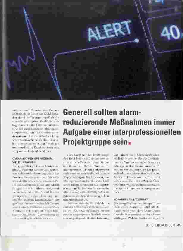 Vorschauseite 2: ACHTUNG: ALARM FATIGUE!