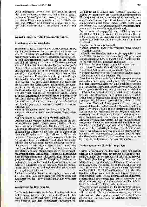 Vorschauseite 4: Neue Dienstleistungsformen und ihre Auswirkungen auf die Sozialstationen