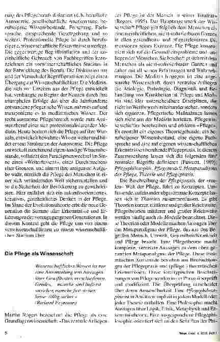 Vorschauseite 2: Der Paradigmenwechsel in der Pflege 1. Teil: Theorie von Martha Rogers